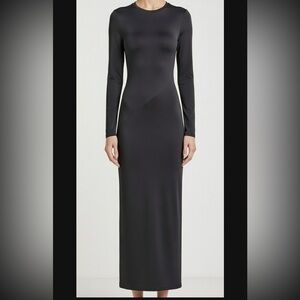 Elegant Black Long Sleeve Dress